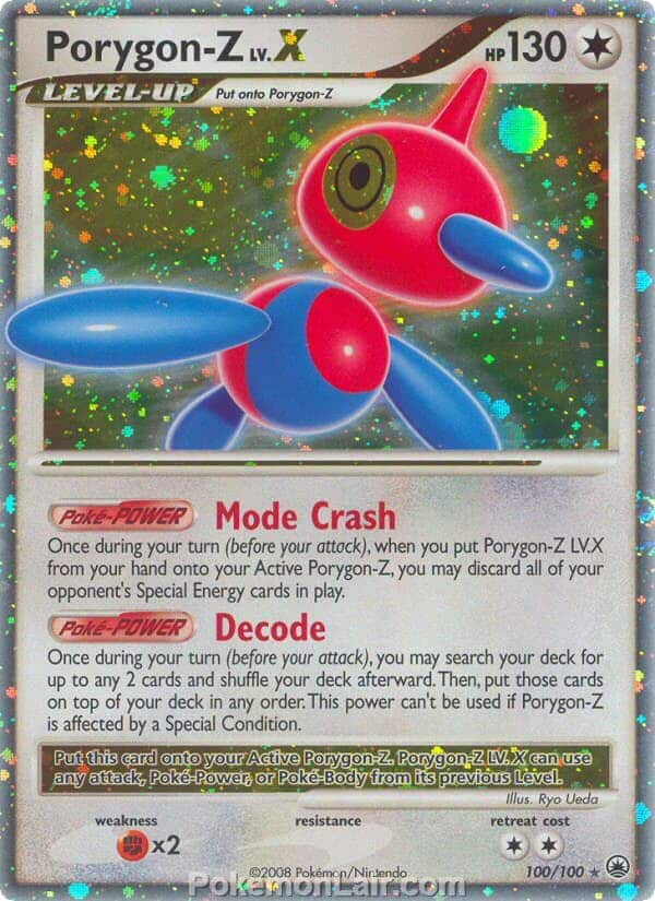 2008 Pokemon Trading Card Game Diamond and Pearl Majestic Dawn Set – 100 Porygon Z