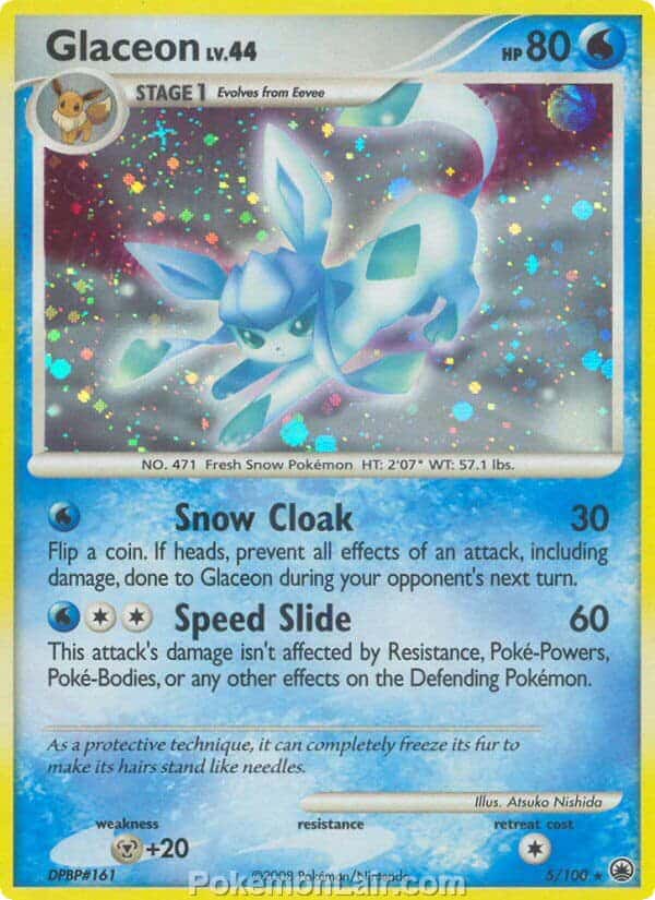 2008 Pokemon Trading Card Game Diamond and Pearl Majestic Dawn Set – 5 Glaceon