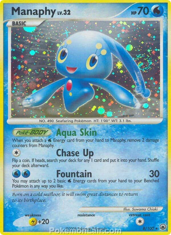 2008 Pokemon Trading Card Game Diamond and Pearl Majestic Dawn Set – 8 Manaphy