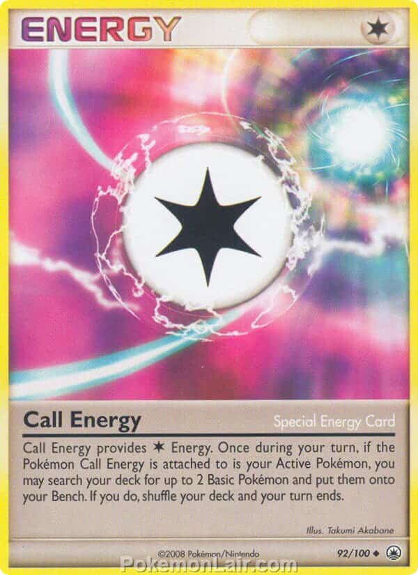 2008 Pokemon Trading Card Game Diamond and Pearl Majestic Dawn Set – 92 Call Energy