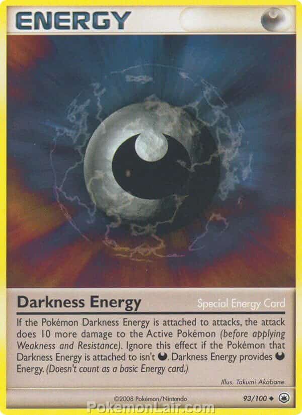2008 Pokemon Trading Card Game Diamond and Pearl Majestic Dawn Set – 93 Darkness Energy