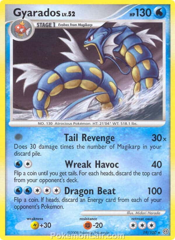 2008 Pokemon Trading Card Game Diamond and Pearl Stormfront Price List – 19 Gyarados