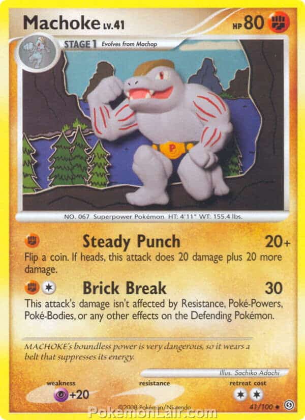 2008 Pokemon Trading Card Game Diamond and Pearl Stormfront Price List – 41 Machoke