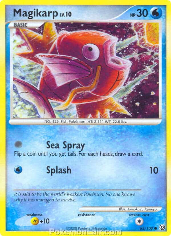 2008 Pokemon Trading Card Game Diamond and Pearl Stormfront Price List – 65 Magikarp