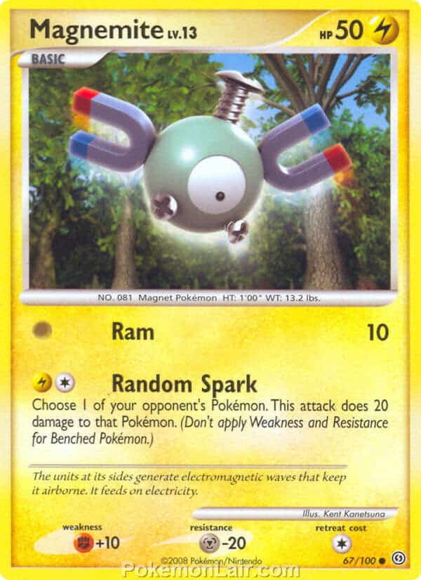 2008 Pokemon Trading Card Game Diamond and Pearl Stormfront Price List – 67 Magnemite