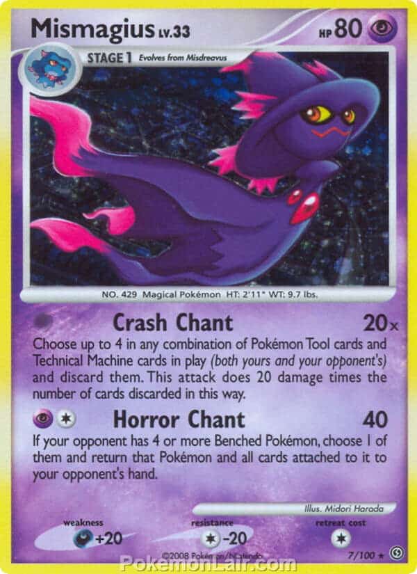 2008 Pokemon Trading Card Game Diamond and Pearl Stormfront Price List – 7 Mismagius