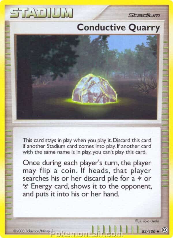 2008 Pokemon Trading Card Game Diamond and Pearl Stormfront Price List – 82 Conductive Quarry