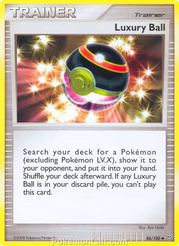 2008 Pokemon Trading Card Game Diamond and Pearl Stormfront Price List – 86 Luxury Ball