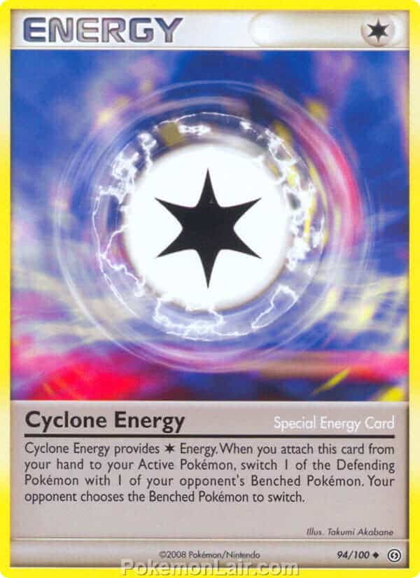 2008 Pokemon Trading Card Game Diamond and Pearl Stormfront Price List – 94 Cyclone Energy