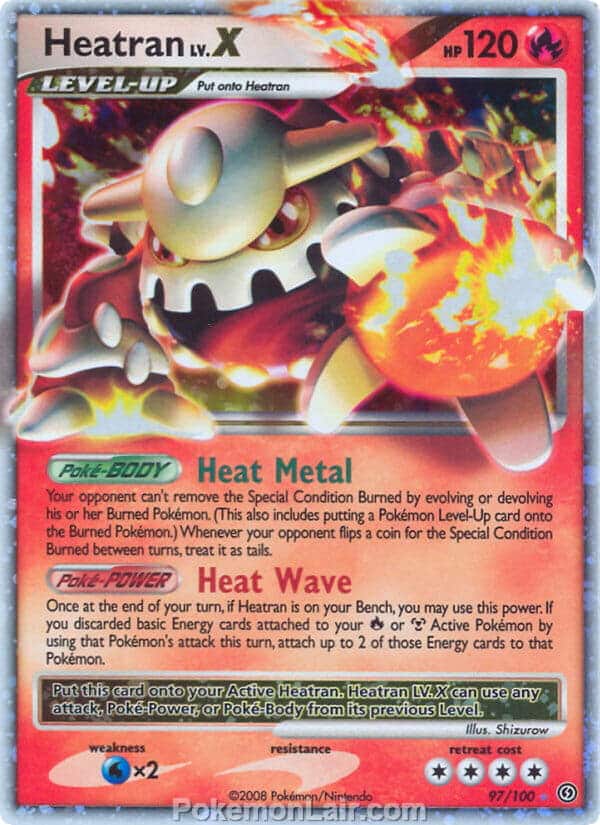 2008 Pokemon Trading Card Game Diamond and Pearl Stormfront Price List – 97 Heatran