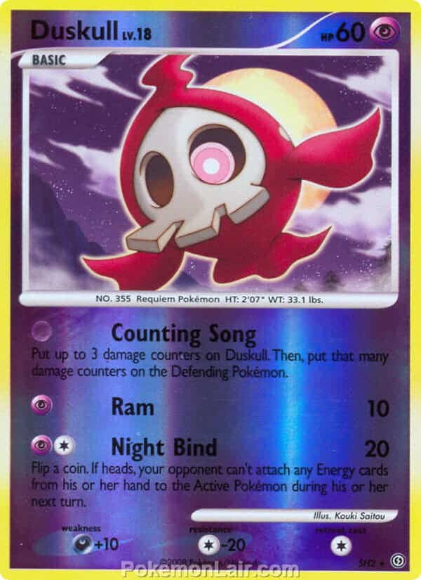 2008 Pokemon Trading Card Game Diamond and Pearl Stormfront Price List – SH2 Duskull