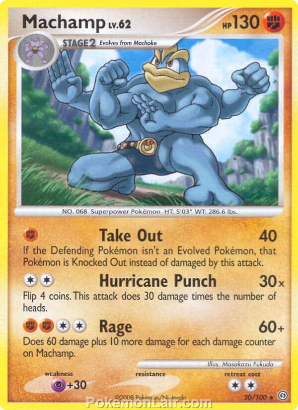 2008 Pokemon Trading Card Game Diamond and Pearl Stormfront Set – 20 Machamp