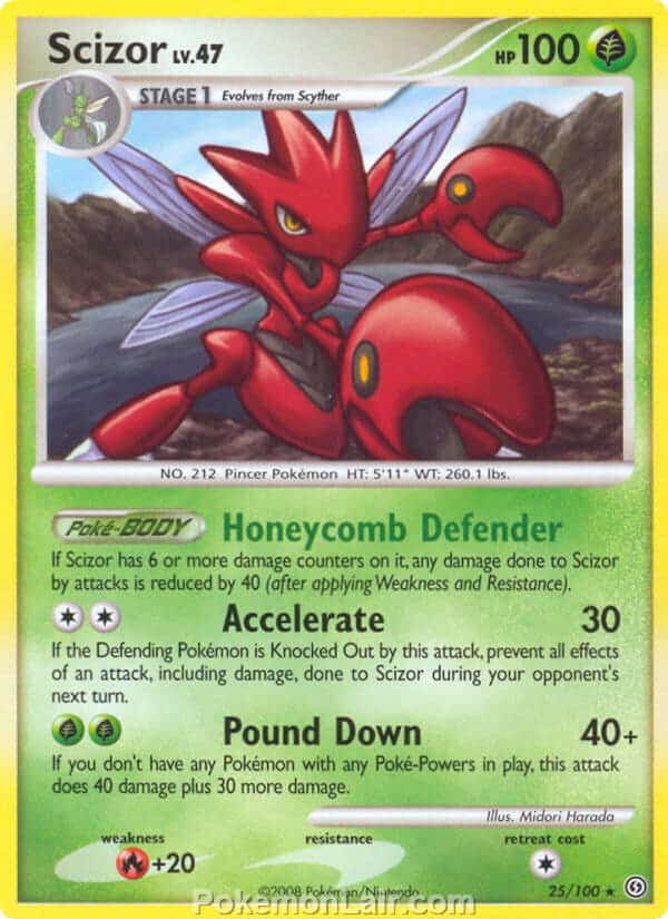 2008 Pokemon Trading Card Game Diamond and Pearl Stormfront Set – 25 Scizor