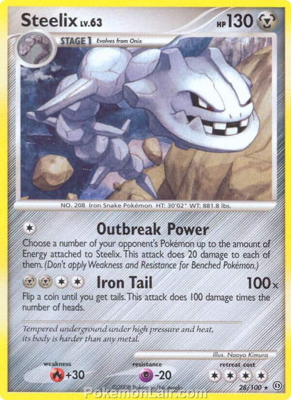 2008 Pokemon Trading Card Game Diamond and Pearl Stormfront Set – 28 Steelix