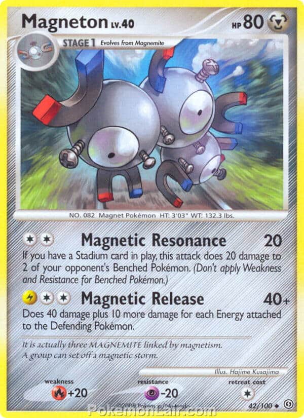 2008 Pokemon Trading Card Game Diamond and Pearl Stormfront Set – 42 Magneton