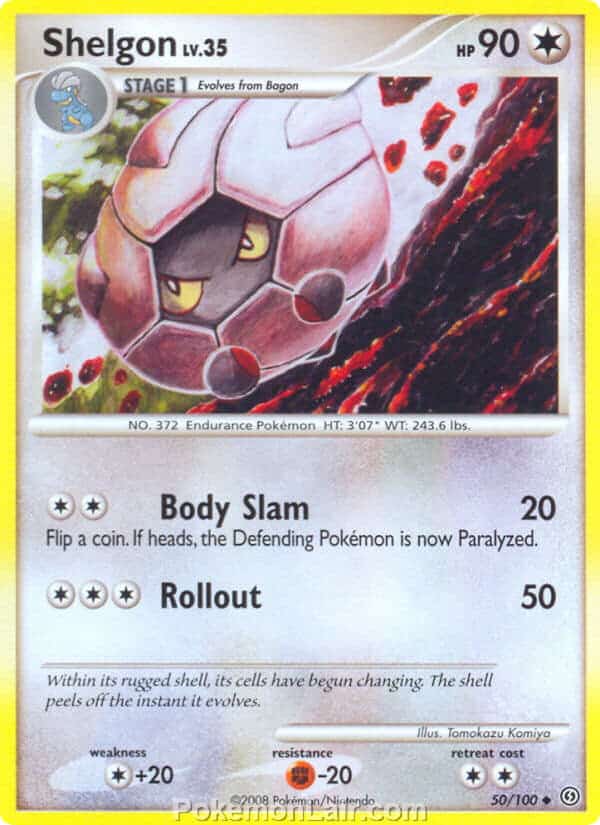 2008 Pokemon Trading Card Game Diamond and Pearl Stormfront Set – 50 Shelgon