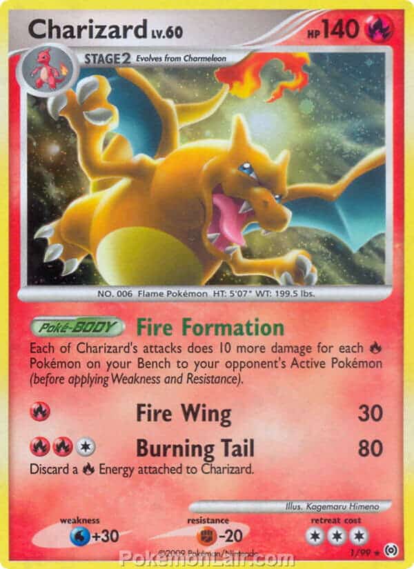 2009 Pokemon Trading Card Game Platinum Arceus Price List – 1 Charizard