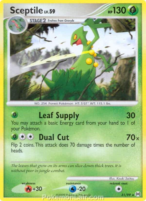 2009 Pokemon Trading Card Game Platinum Arceus Price List – 31 Sceptile