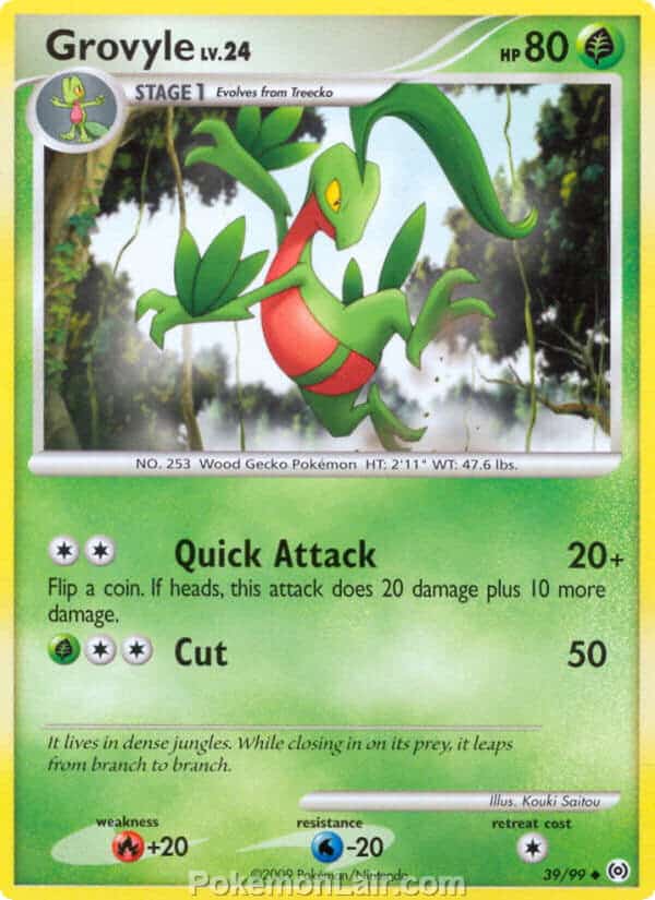 2009 Pokemon Trading Card Game Platinum Arceus Price List – 39 Grovyle