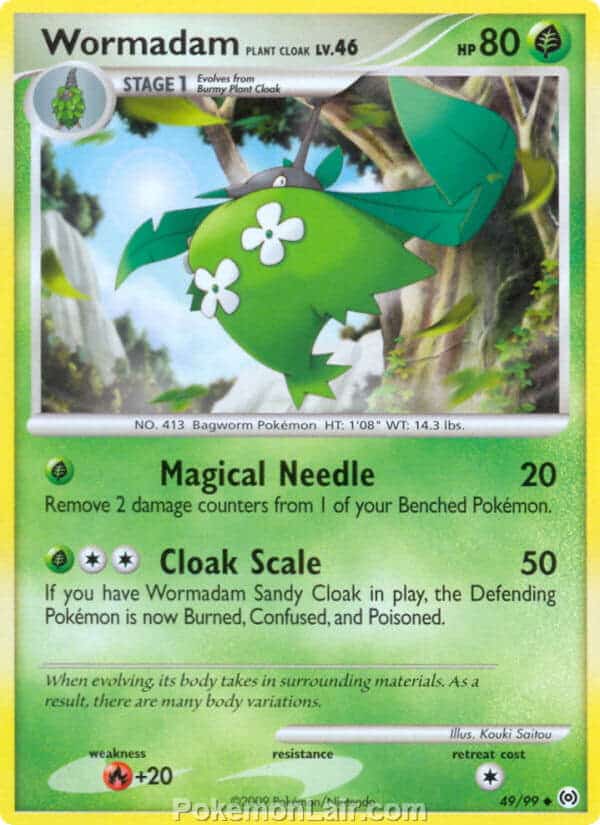 2009 Pokemon Trading Card Game Platinum Arceus Price List – 49 Wormadam Plant Cloak