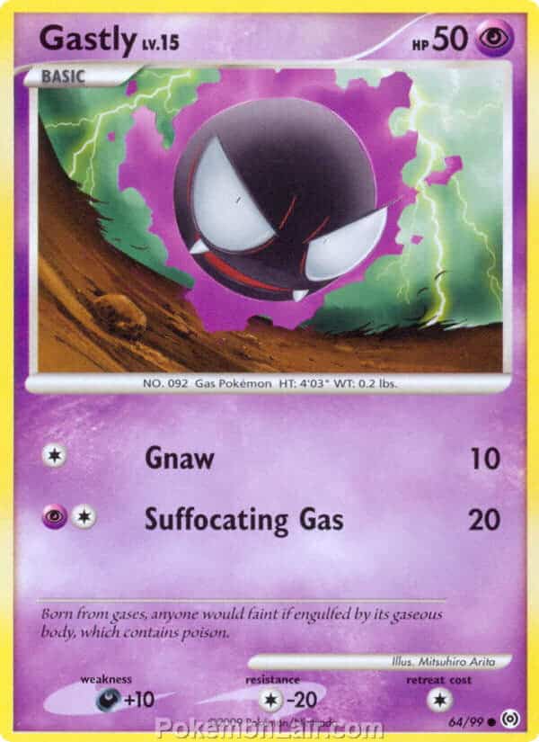 2009 Pokemon Trading Card Game Platinum Arceus Price List – 64 Gastly