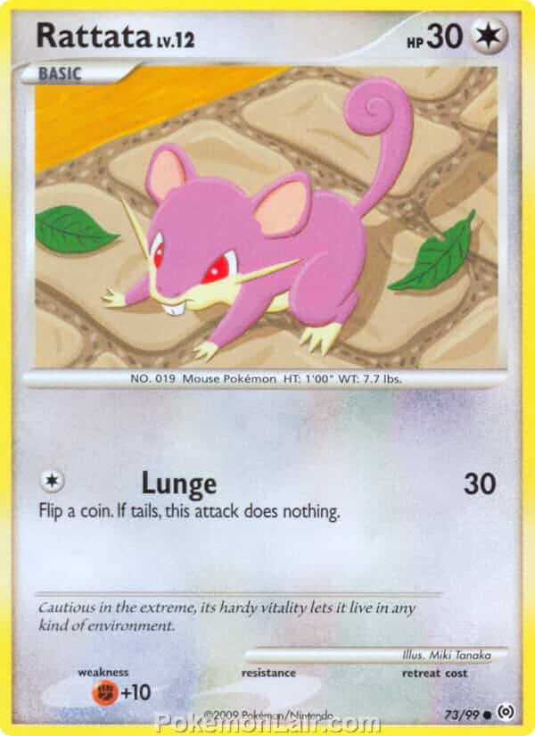 2009 Pokemon Trading Card Game Platinum Arceus Price List – 73 Rattata