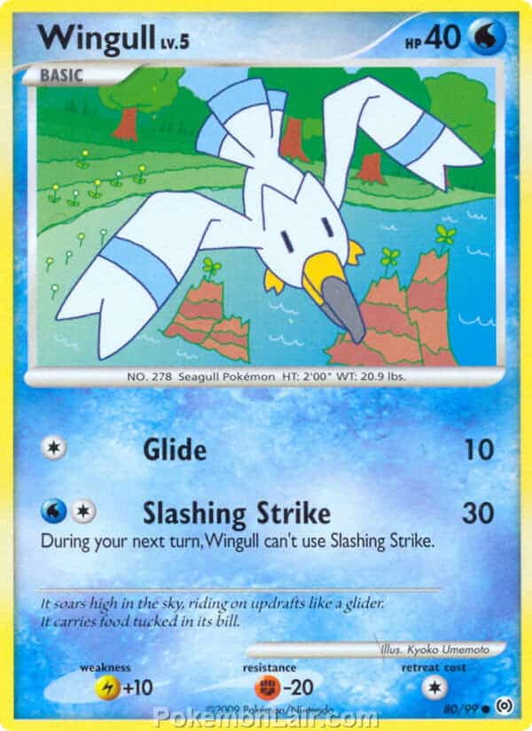 2009 Pokemon Trading Card Game Platinum Arceus Price List – 80 Wingull