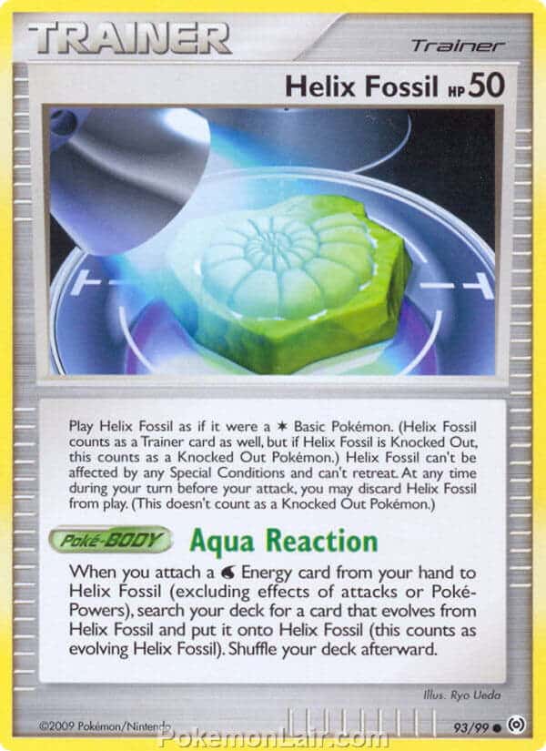 2009 Pokemon Trading Card Game Platinum Arceus Price List – 93 Helix Fossil