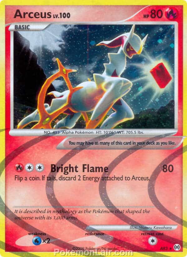 2009 Pokemon Trading Card Game Platinum Arceus Price List – AR3 Arceus Fire