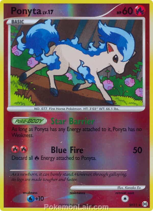 2009 Pokemon Trading Card Game Platinum Arceus Price List – SH11 Ponyta