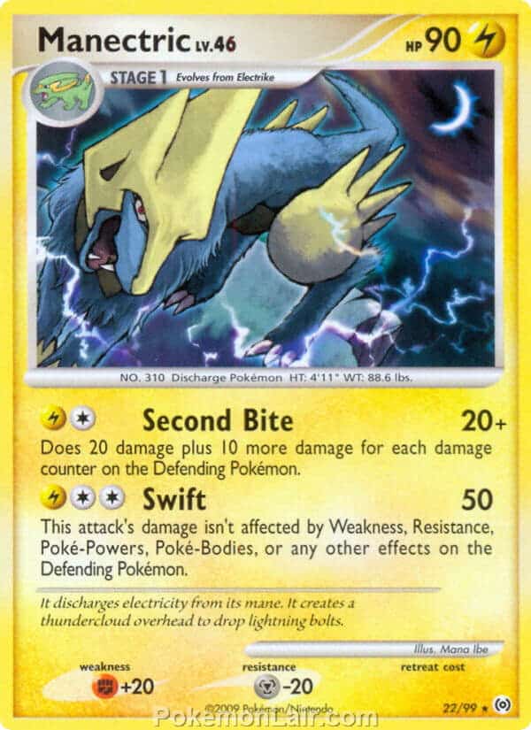 2009 Pokemon Trading Card Game Platinum Arceus Set – 22 Manectric