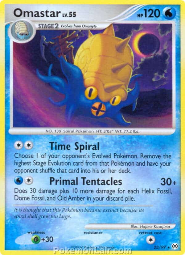 2009 Pokemon Trading Card Game Platinum Arceus Set – 23 Omastar