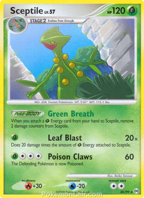 2009 Pokemon Trading Card Game Platinum Arceus Set – 30 Sceptile