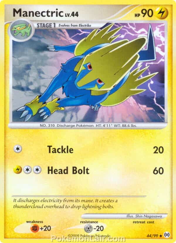 2009 Pokemon Trading Card Game Platinum Arceus Set – 44 Manectric