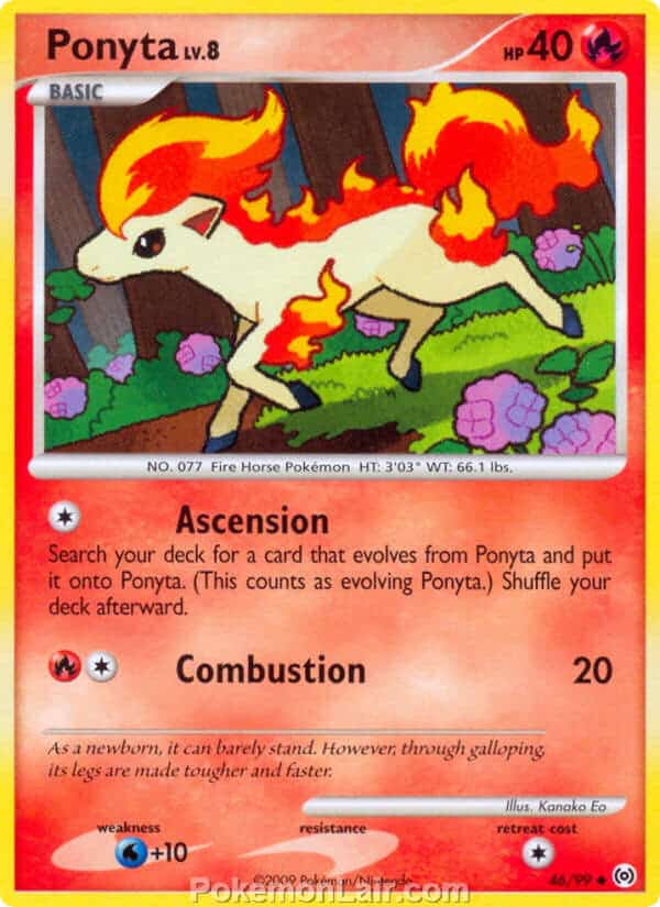 2009 Pokemon Trading Card Game Platinum Arceus Set – 46 Ponyta