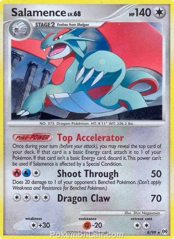 2009 Pokemon Trading Card Game Platinum Arceus Set – 8 Salamence