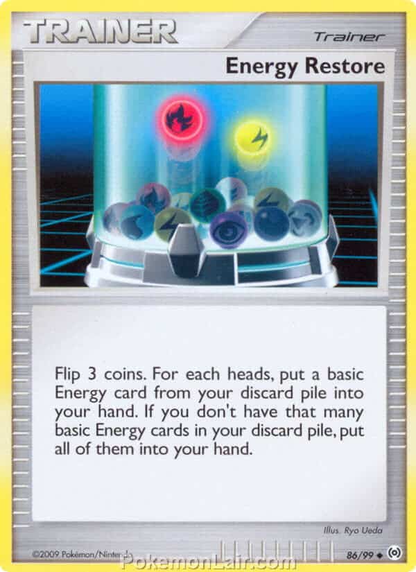 2009 Pokemon Trading Card Game Platinum Arceus Set – 86 Energy Restore