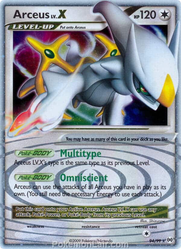 2009 Pokemon Trading Card Game Platinum Arceus Set – 94 Arceus