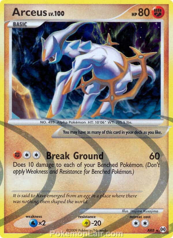 2009 Pokemon Trading Card Game Platinum Arceus Set – AR8 Arceus Fighting