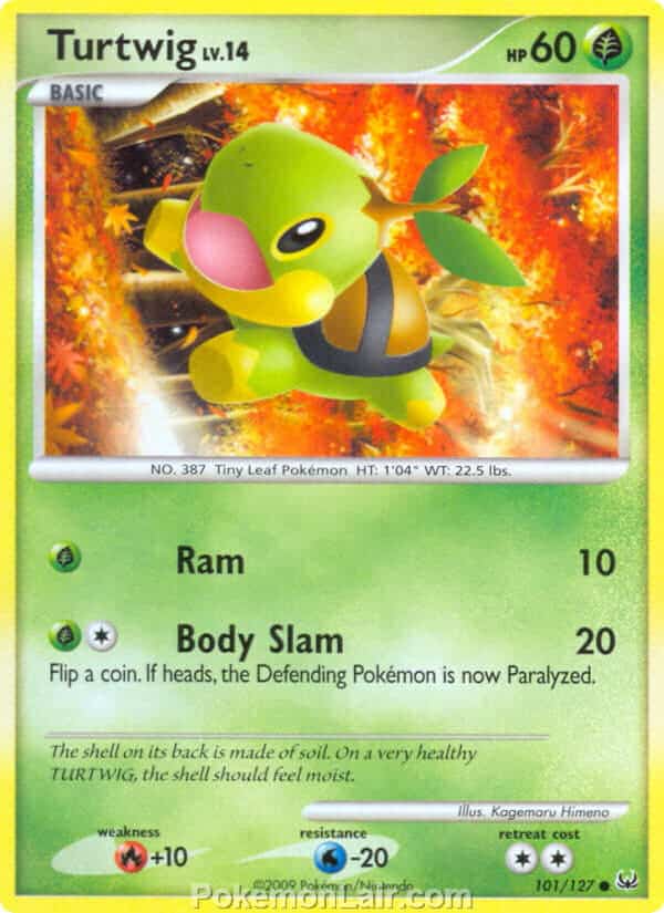 2009 Pokemon Trading Card Game Platinum Base Price List – 101 Turtwig