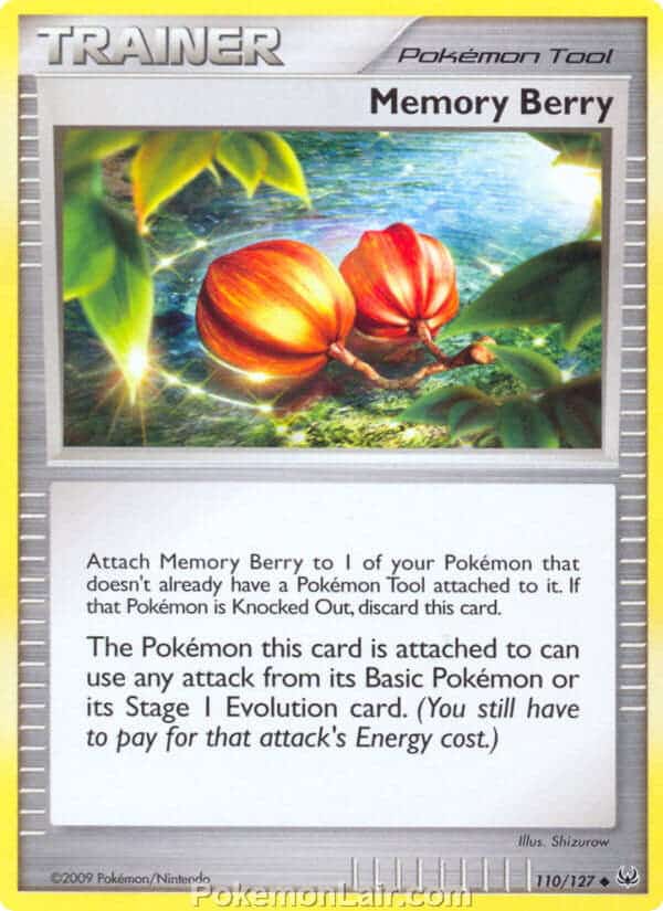 2009 Pokemon Trading Card Game Platinum Base Price List – 110 Memory Berry