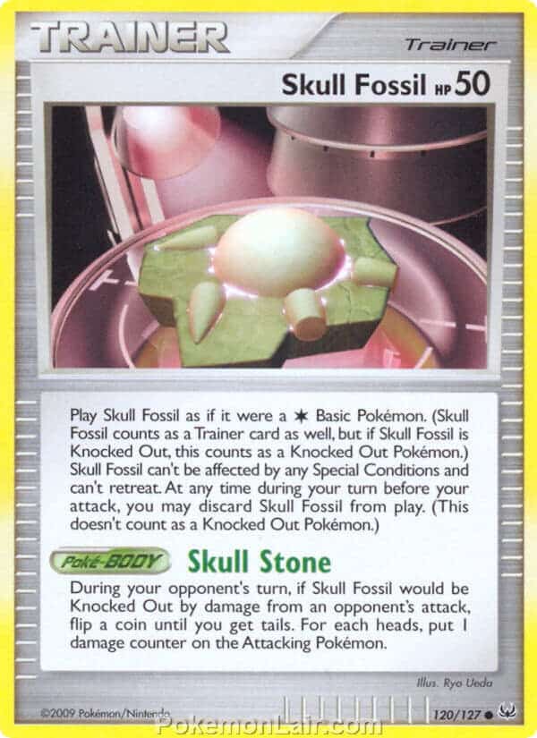 2009 Pokemon Trading Card Game Platinum Base Price List – 120 Skull Fossil