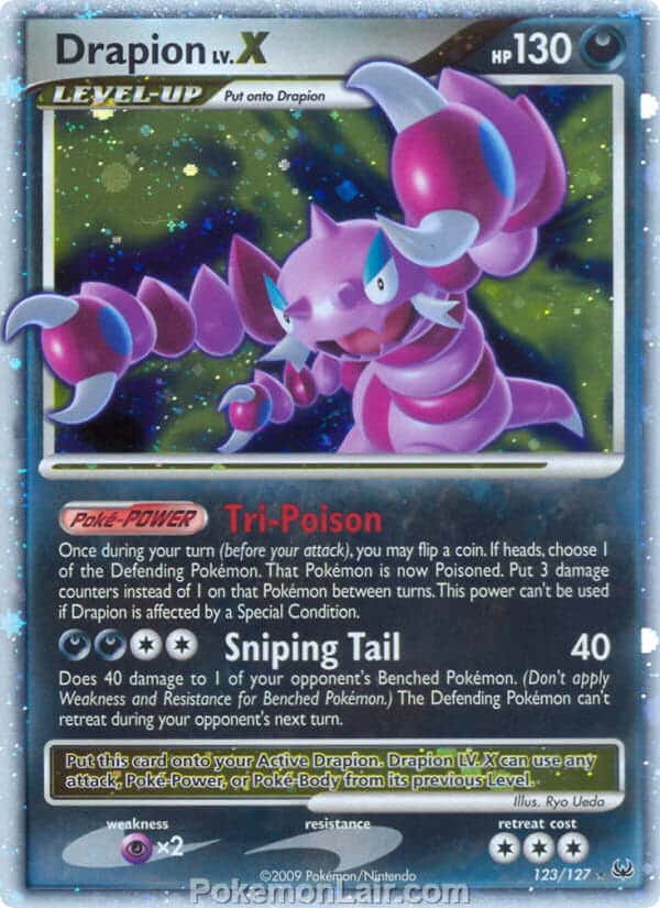 2009 Pokemon Trading Card Game Platinum Base Price List – 123 Drapion