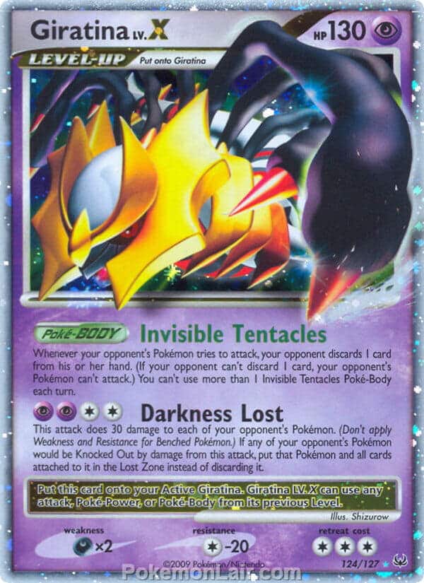 2009 Pokemon Trading Card Game Platinum Base Price List – 124 Giratina