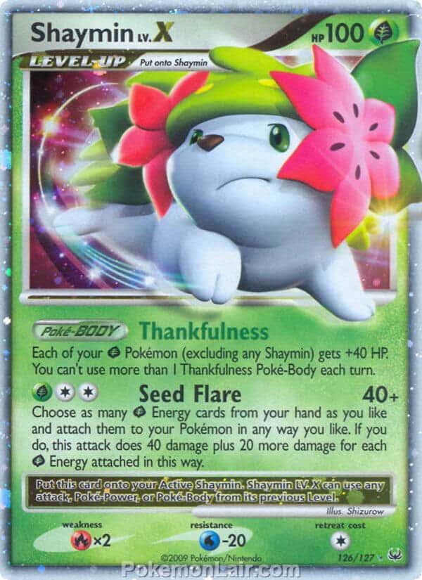 2009 Pokemon Trading Card Game Platinum Base Price List – 126 Shaymin