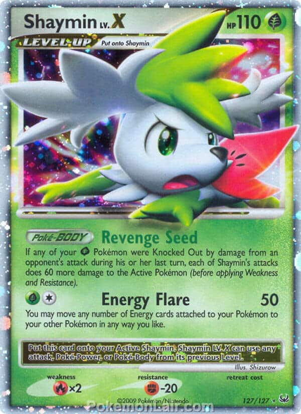 2009 Pokemon Trading Card Game Platinum Base Price List – 127 Shaymin