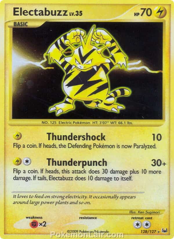 2009 Pokemon Trading Card Game Platinum Base Price List – 128 Electabuzz