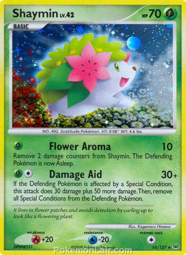 2009 Pokemon Trading Card Game Platinum Base Price List – 14 Shaymin