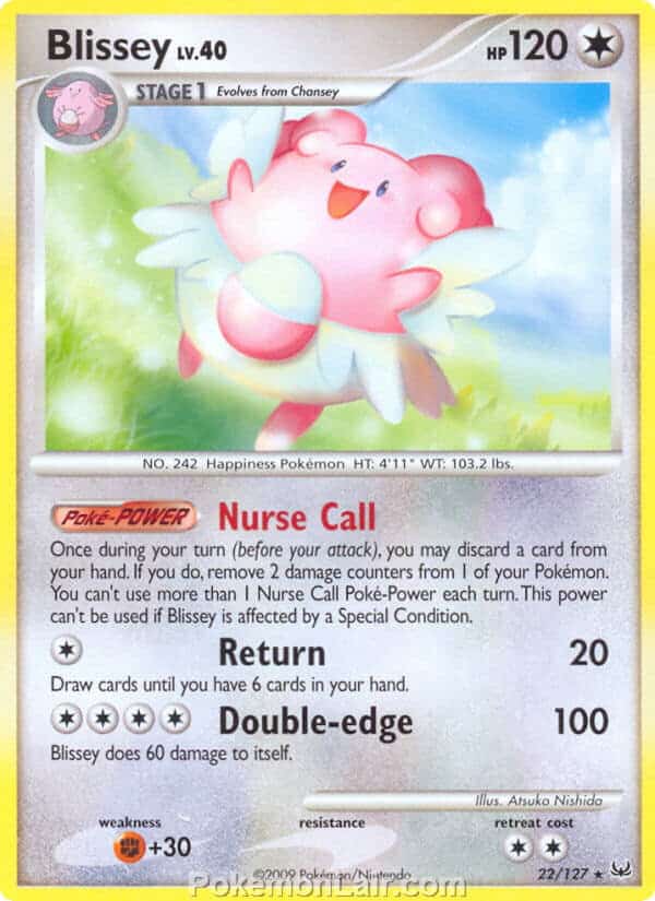 2009 Pokemon Trading Card Game Platinum Base Price List – 22 Blissey