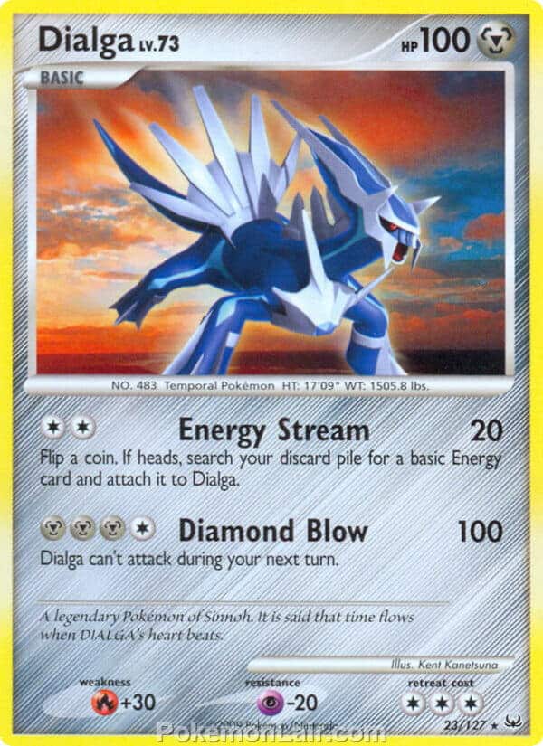 2009 Pokemon Trading Card Game Platinum Base Price List – 23 Dialga